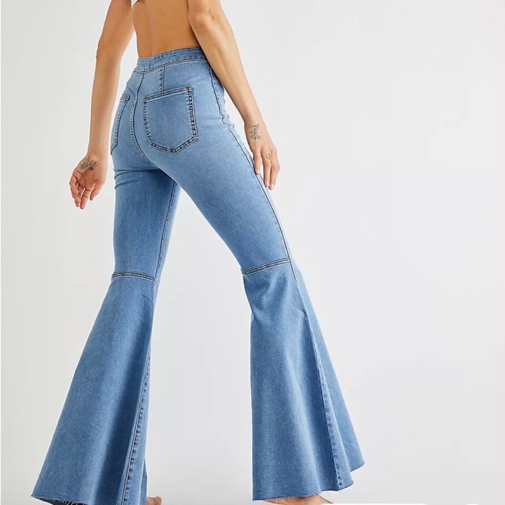 Free People Just Float On Flare Jeans